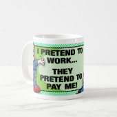 Mug Je Fais Preuve De Travail (Devant gauche)