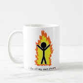 Mug Je fais tout mes propres cascades (Gauche)