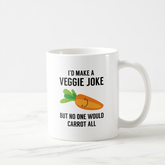 Mug Je ferais Une Plaisanterie Veggie (Droite)