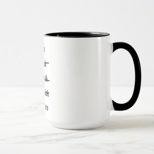 Mug Je fixe des voitures (Droite)