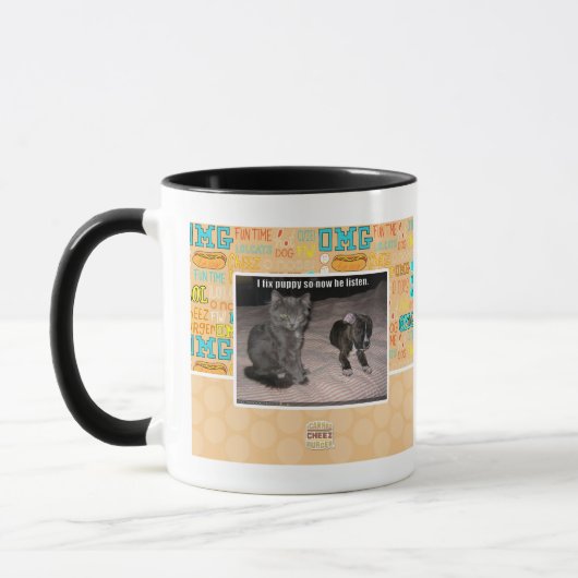 Mug Je fixe le chiot (Gauche)