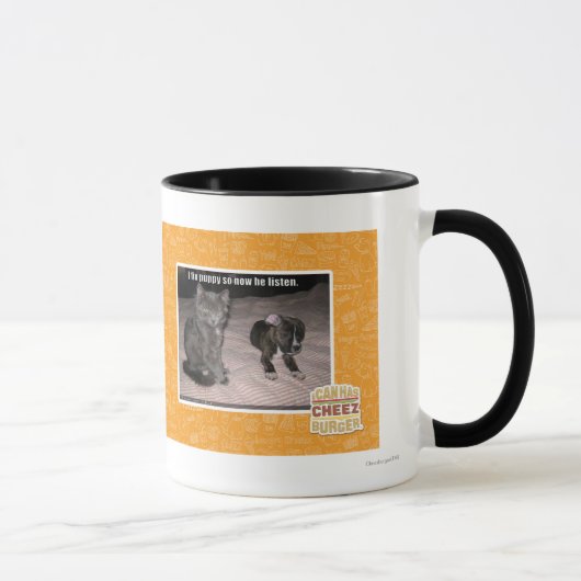 Mug Je fixe le chiot (Droite)