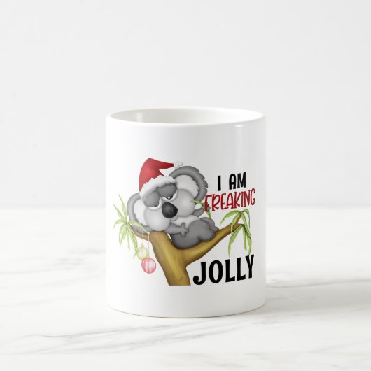 Mug Je flippe la joie - koala de Noël (Centre)