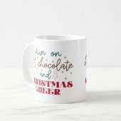 Mug Je fonctionne au chocolat chaud - Noël (Devant gauche)