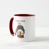 Mug Je fondrais pour vous le bonhomme de neige (Devant gauche)