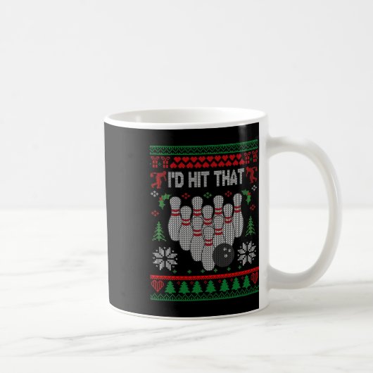 Mug Je frapperais ce bowling drôle Bowler bowling laid (Droite)