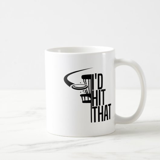 Mug Je frapperais ce cadeau drôle de disque de golf sp (Droite)