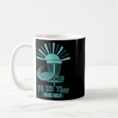 Mug Je frapperais ce disque Scène de disc golf drôle (Gauche)