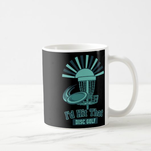 Mug Je frapperais ce disque Scène de disc golf drôle (Droite)