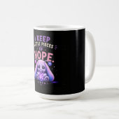 Mug Je garde de petits morceaux d'espoir (Devant droit)