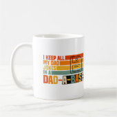 Mug Je garde toutes mes blagues de papa dans une base  (Gauche)
