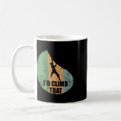 Mug Je grimperais ce modèle d'escalade drôle pour grim (Gauche)