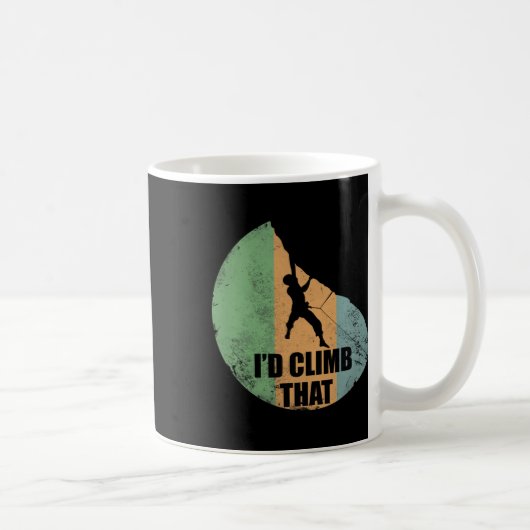 Mug Je grimperais ce modèle d'escalade drôle pour grim (Droite)