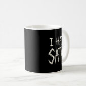 Mug Je hais Satan (Devant droit)
