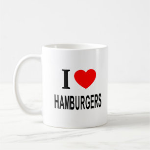 MUG JE ❤️ HAMBURGERS J'AIME HAMBURGERS JE COEUR HAMBUR