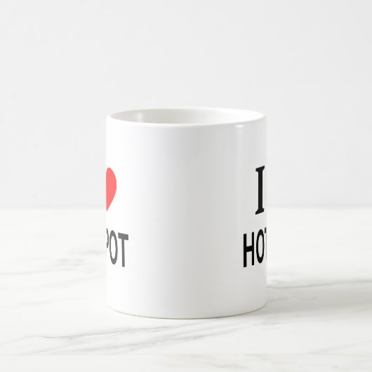 Mug Je ❤️ HOT POT J'AIME HOT POT J'AIME HOT POT (Centre)