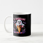Mug Je hurle Ghost Glace Cream Halloween jolie Art drô (Gauche)