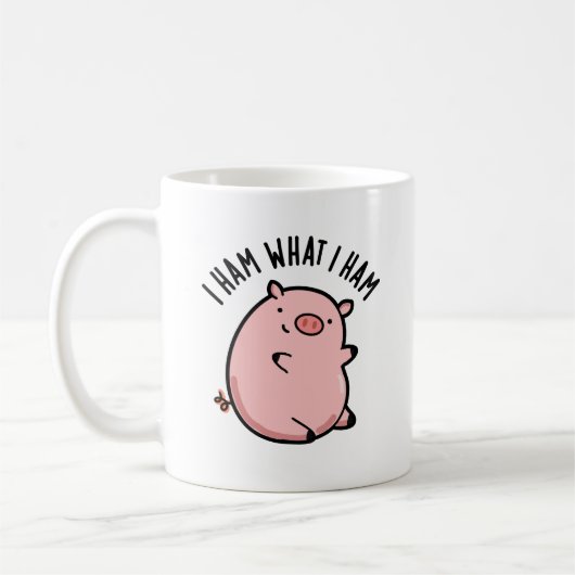 Mug Je Jamais Ce Que Je Jamais Drôle Pun De Cochon (Gauche)