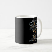 Mug Je joue à la guitare parce que je l'aime pas parce (Devant droit)