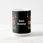 Mug Je joue aux fléchettes parce que je l'aime, pas pa (Centre)