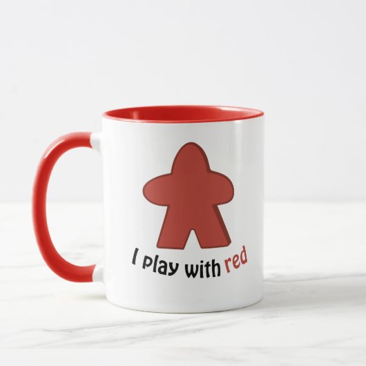 Mug Je joue avec les Red Meeples (Gauche)