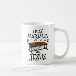 Mug Je Joue Marimba Pour Jésus, Percussionniste Chréti