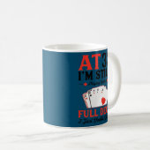 Mug Je joue toujours une carte de pont complète 33e an (Devant droit)