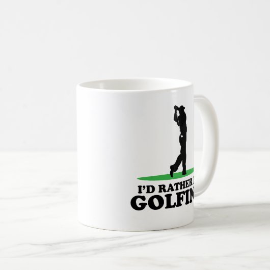 Mug Je jouerais au golf plutôt (Devant droit)