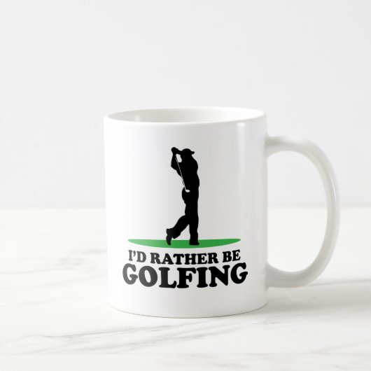 Mug Je jouerais au golf plutôt (Droite)