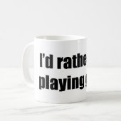 Mug Je jouerais plutôt au golf (Devant gauche)