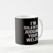 Mug Je juge silencieusement vos boucliers (Devant droit)