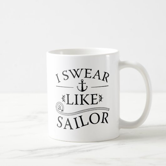 Mug Je jure comme un marin (Droite)