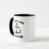 Mug Je jure comme un marin (Devant gauche)