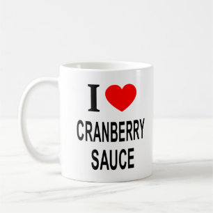 MUG JE ❤️ LA SAUCE CRANBERRY J'AIME LA SAUCE CRANBERRY