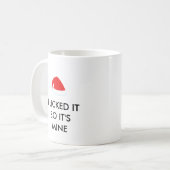 Mug JE L'AI AIMÉ DONC C'EST LE MON CHAT DE Père Noël (Devant gauche)