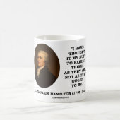 Mug Je l'ai pensé mon devoir pour exhiber la citation (Centre)