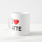 Mug Je ❤️ LATTE J'AIME LATTE JE ❤️ LATTE (Devant gauche)