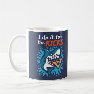 Mug Je le fais pour les sensations requin
