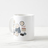 Mug Je le ferai demain Mème drôle de procrastination (Devant gauche)