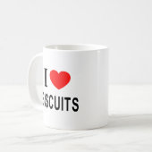 MUG JE ❤️ LES BISCUITS J'AIME LES BISCUITS DANS LE COE (Devant gauche)