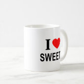 MUG JE ❤️ LES DOUCES J'AIME LES DOUCES JE LES DOUCES D (Devant droit)