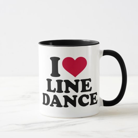 Mug Je ligne danse d'amour (Droite)