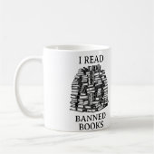 Mug Je lis des livres interdits (Gauche)