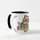 Mug Je lis, donc je brille ! (Devant gauche)