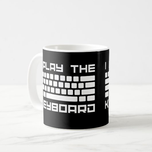 Mug Je Lis Le Clavier - Programmation Informatique - C (Devant gauche)