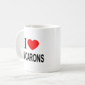 Mug Je ❤️ MACARONS J'AIME MACARONS J'AIME MACARONS TAS (Devant gauche)