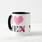 Mug Je m'aime (les hommes) (Devant gauche)