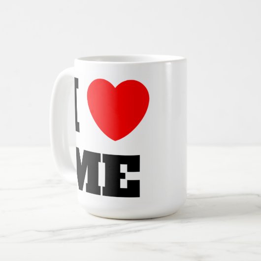 Mug Je m'aime Monogramme Script inspiration (Devant gauche)