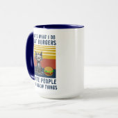 Mug Je Mange Des Burgers (Devant gauche)