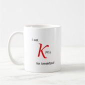 Mug Je mange KPI pour le petit déjeuner (Gauche)